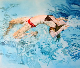 Arching (Red Suit),Cayetana Conrad
