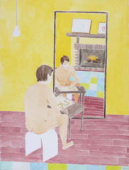 Self Portrait Playing Scrabble,Joe Sola