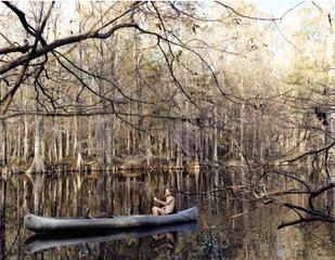 Fool of Moxie in Tin Canoe,Justine Kurland