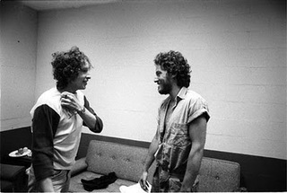 Bob Dylan and Bruce Springsteen Meeting For First Time, Backstage, New Haven, Ct ,Ken Regan