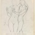 Drawing_for_block_print__two_women_with_mask___c1935