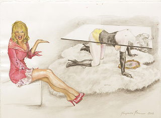 Allen Jones & The P.T.A. (Dolly Parton/Allen Jones “Table” sculpture),Margaret Harrison
