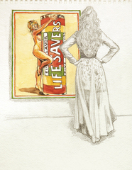 He’s Giving Me Bad Vibrations (Mel Ramos painting/Dolly Parton),Margaret Harrison