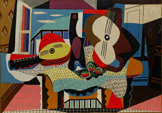 Mandolin and Guitar (Mandoline et guitare), Juan-les-Pins,Pablo Picasso