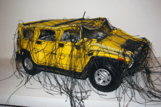 Hummer (yellow),Margarita Cabrera