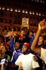 Grant Park, Chicago, Election Night,Steve Schapiro