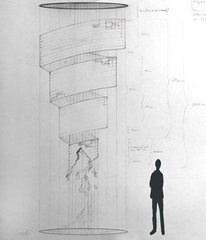 Sketch of Project Al-Malwiya ,Hayv Kahraman
