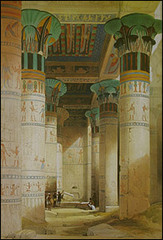  View Under the Grand Portico Philae,David Roberts