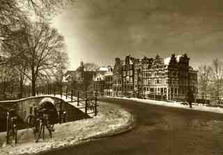 Amsterdam in winter,Marie-Jeanne van Hovell tot Westerflier