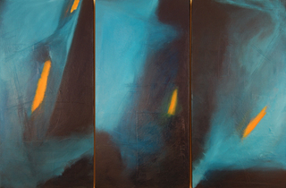 Drifting Darkness (triptych),Angela Wales Rockett