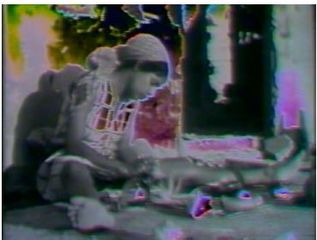 Film Still from Shopping Bag Spirits and Freeway Fetishes: Reflections on Ritual Space ,Barbara McCullough