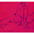 Magenta-nude-woman-on-elbow