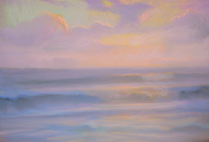 Peter_adams_-_santa_monica_summer_sunset_pastel_12x16