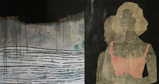 ,Left, Dineo Seshee Bopape, Aaah, 2008 right, Jach W. Holden, Liz 2007