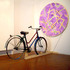 20101225081903-0007_bicycle_project___installation_view_ken_s_art_gallery_florence_2010__painting_diameter_55___acrylic_on_canvas__bicycle__wooden_construction_2010