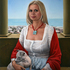 _lady_with_the_dog_after_raphael__2010__oil_on_canvas__24_x_20_inches