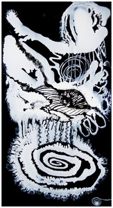 The_white_wolf_-__48_inches_x_90_inches_-epoxy_resin_and_pigments_on_canvas_-_year_2007