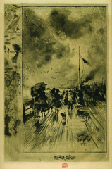 Une Jetee en Angleterre,Felix Buhot (1847 - 1898)