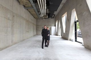New venue VIVID Gallery: directors Saskia Copper and Aad Krol in the empty space,