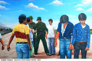 Operation Gate Keeper (detail),Emigdio Vasquez