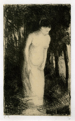Baigneuse pres d\'un bois,Camille Pissarro (1830 - 1903)