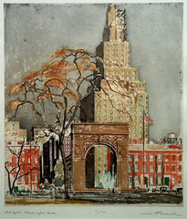 New York: Washington Arch,Max Pollak (1888 - 1970)