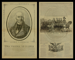 Viva la Republica - Gloria a Hidalgo / Vivan Los Charros Mexicanos,Jose Guadalupe Posada (1852 - 1913)