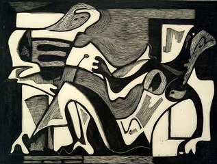 Venus & Adonis,Charles Quest (1904 - 1993)