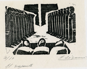 El Enjuste (The Unjust); image 4 from the "13 Grabados" series.,David Alfaro Siqueiros