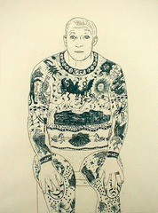 Tattooed Man,Beth Van Hoesen (1926)