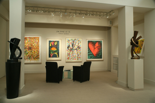Jim Dine at 75: Classic Symbols installation at Meyerovich Gallery,