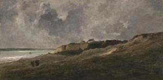Rotsen bij Villerville-sur-mer,Charles-François Daubigny