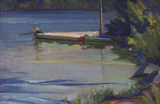 Untitled (Fishing on Pier),Cedric Marshall