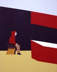 Red Hooded Man and Baby Star ,Clare Rojas