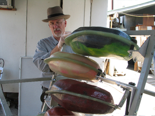 Resin pour at Johnson studio,Eric Johnson