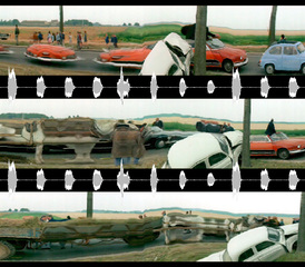 Early Media Goes to the Movies, Part 1: Weekend – Traffic Jam: Panorama (detail),Paul DeMarinis
