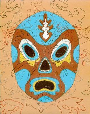 Blue_and_brown_luchador_with_floral_pattern