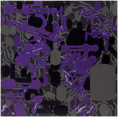 Diagrammatic Silhouettes: Sculptured Activities (Purple),Barry Le Va