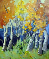 Aspen and Sage Evening,Penny Otwell