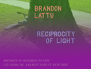 Exhibition invitation,Brandon Lattu