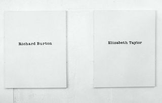 Name Paintings: Elizabeth Taylor/Richard Burton,Simon Patterson