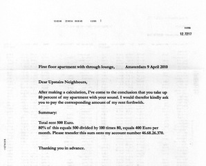 Letter to my Neighbours,Sarah van Sonsbeeck