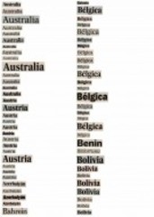 List (World Map 2009) (detail),Ignasi Aballí
