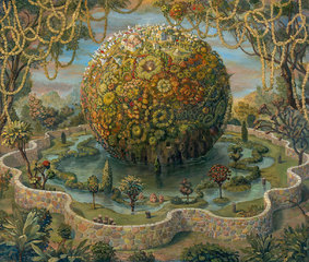 Study for Self-Portrait as World,Julie Heffernan
