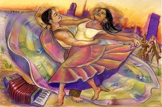  Dancers (tentative title), 2009.,Judy Baca