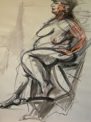 Seated Nude,Christine Heanen