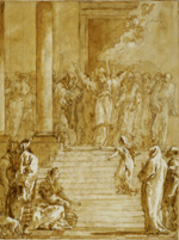 Domenico Tiepolo The Presentation of Mary in the Temple,Giovanni Domenico Tiepolo