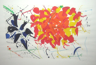 Untitled Red,Sam Francis