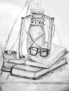 20110226005630-still_life_lantern_books_and_pencil_holder_with_pencils_sketchbook_study_8b_pencil_on_newsprint