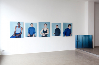 5 portraits and 1 still-life out of the project “Becoming Blue”,Anouk Kruithof